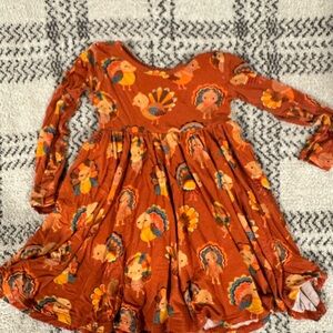 Little Sleepies Thanksgiving Patterned Dress